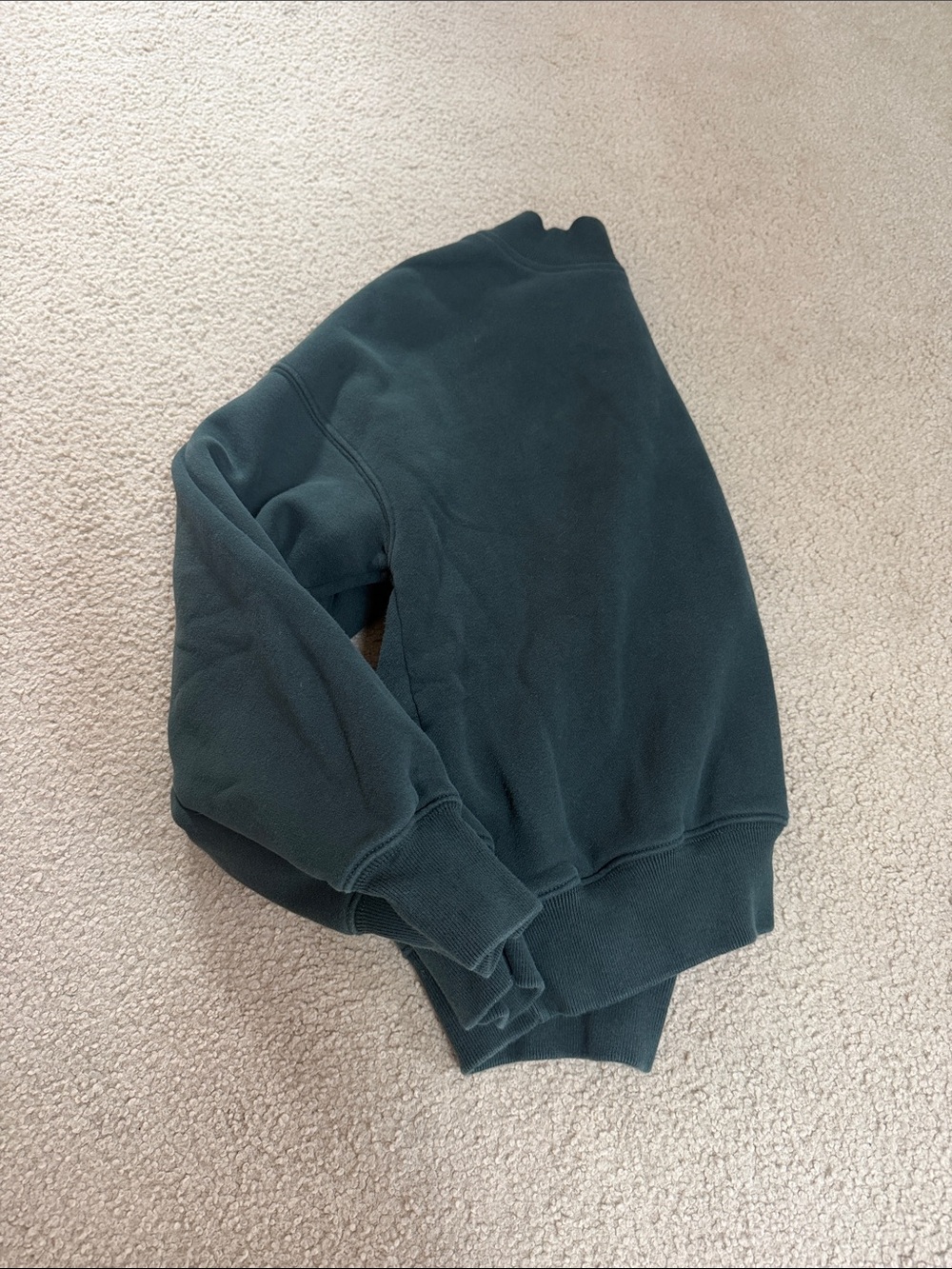 Abercrombie & Fitch Women's Crewneck Sweatshirt in Forest Green